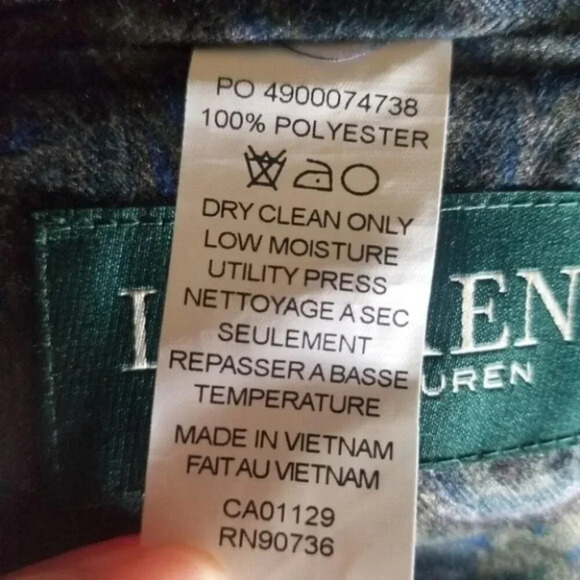 Ralph Lauren Navy Velvet Blazer Paisley Lined M - Picture 5 of 11